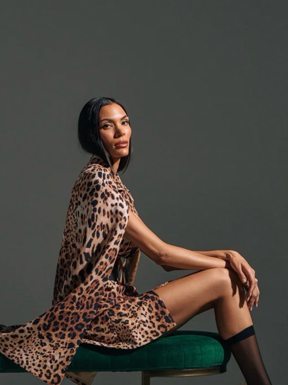 New Akira AMINAH LEOPARD PRINT BLAZER DRESS - Picture 6 of 16